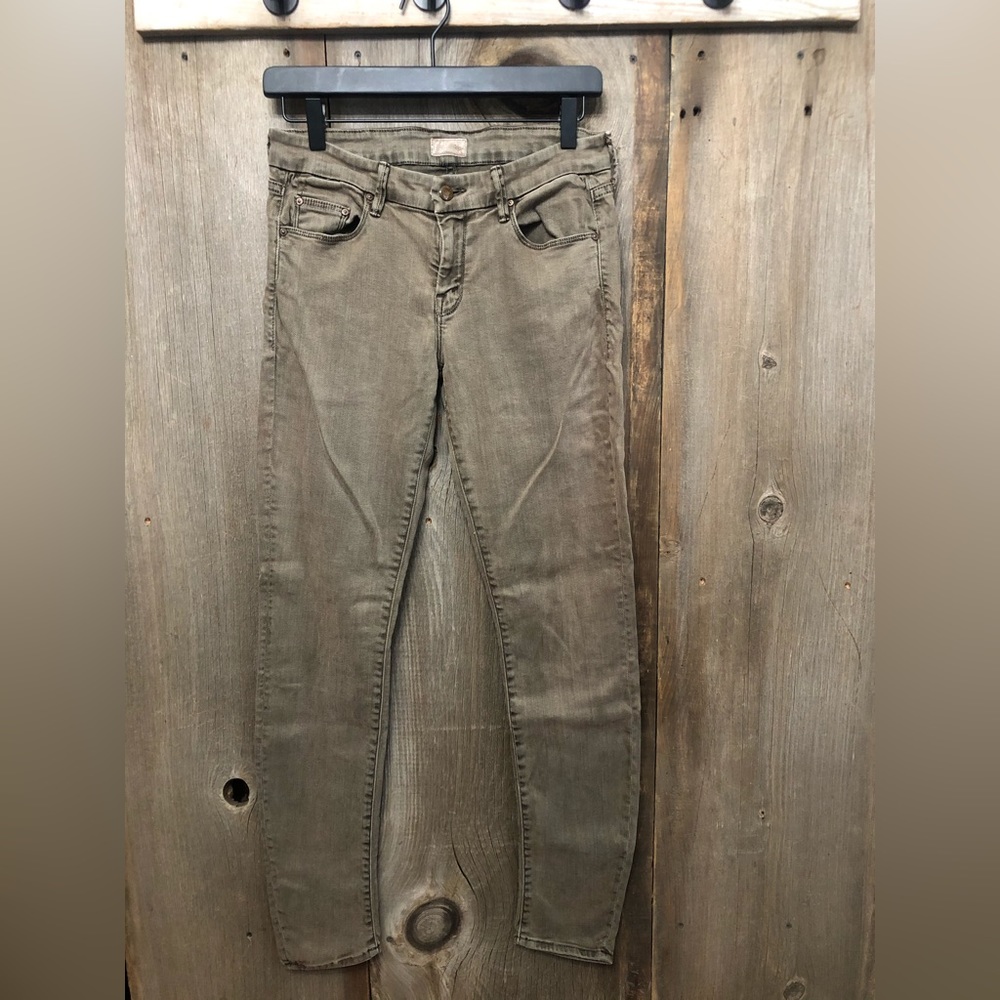 MOTHER Skinny Jeans Women 29 The Looker Pop Sherwood Forest Wash Stretch Denim